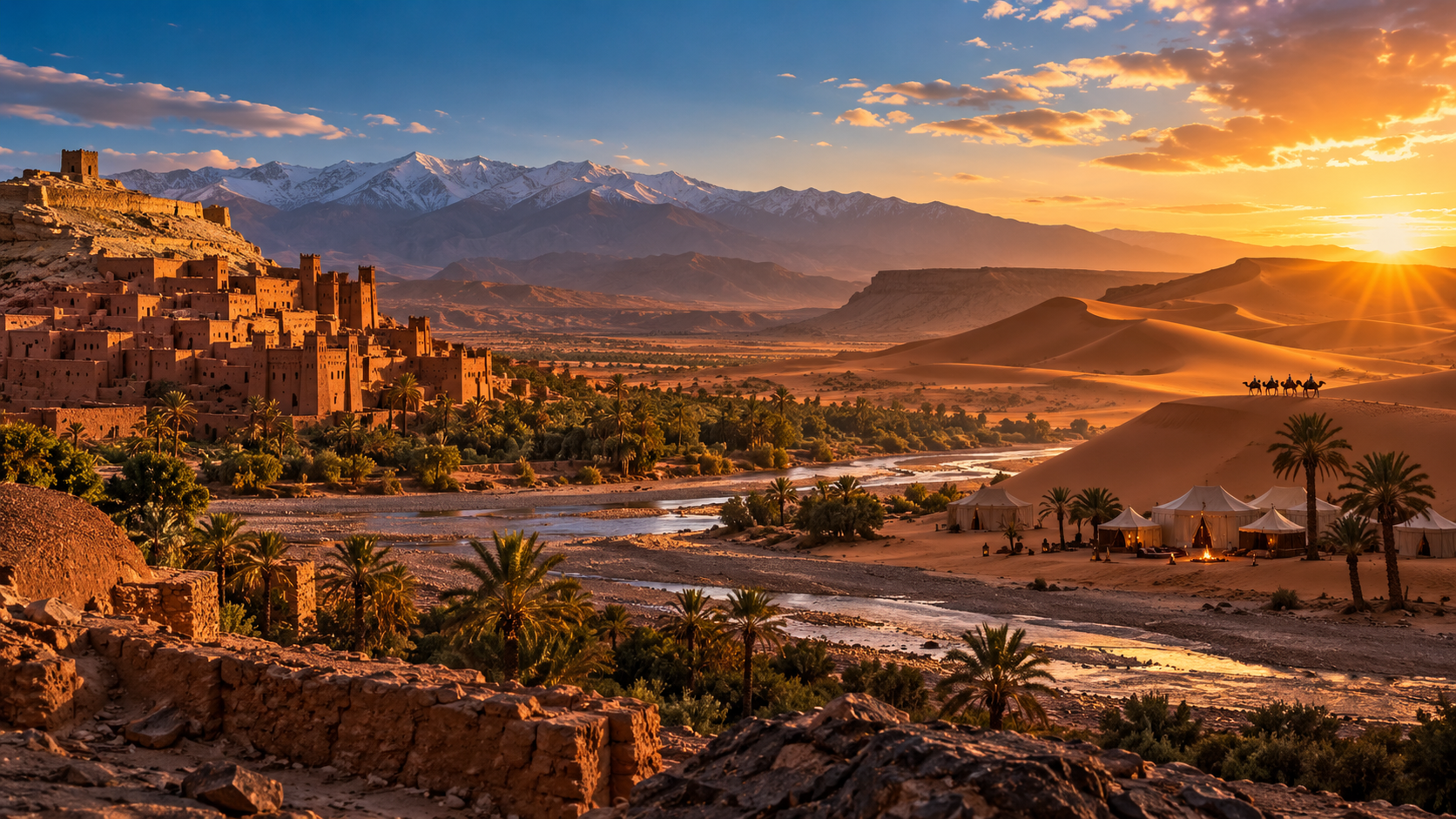 Désert, Atlas et kasbahs du Maroc